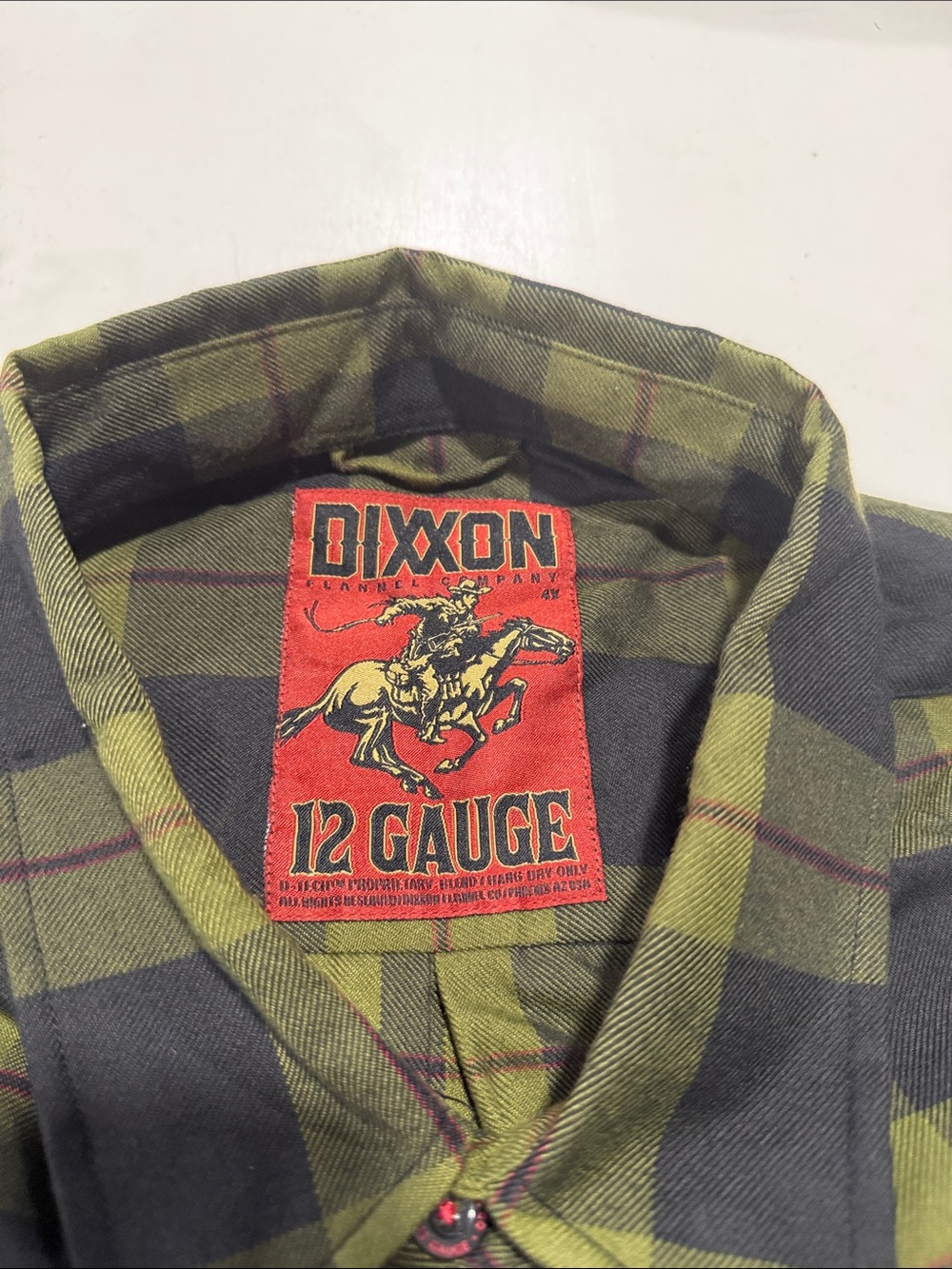 DIXXON Olive and Black Plaid Button-Down Flannel - Picture 3 of 8